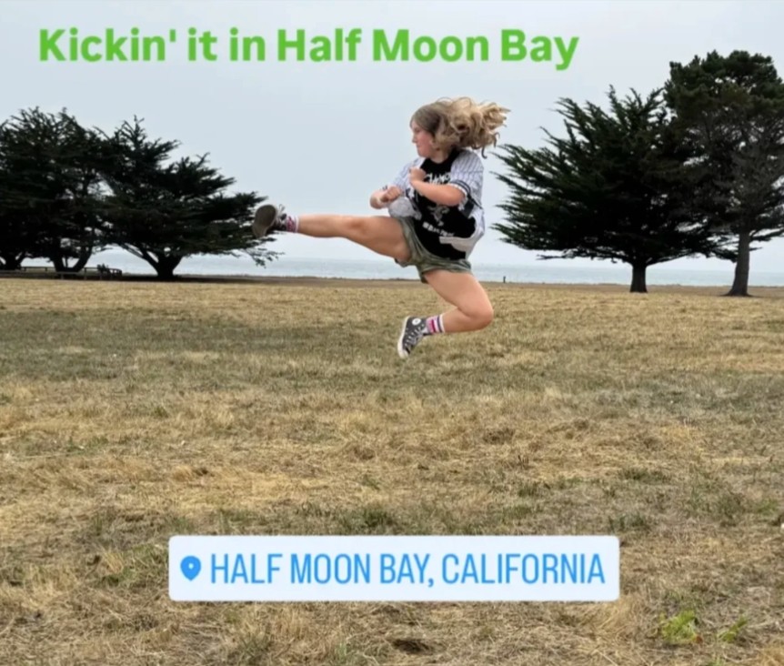 Calliope C. at Half Moon Bay in California