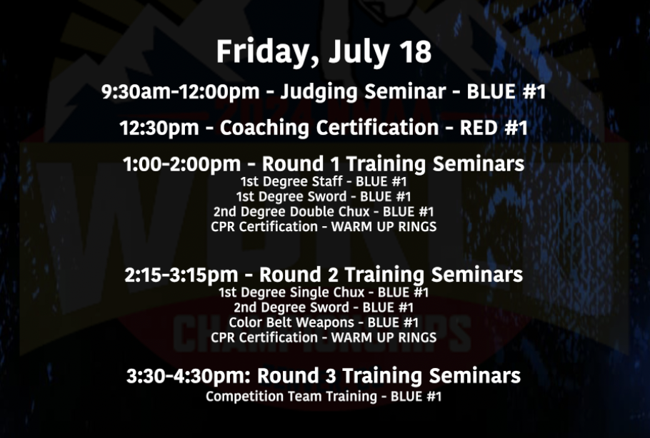 Friday July 18 Rings