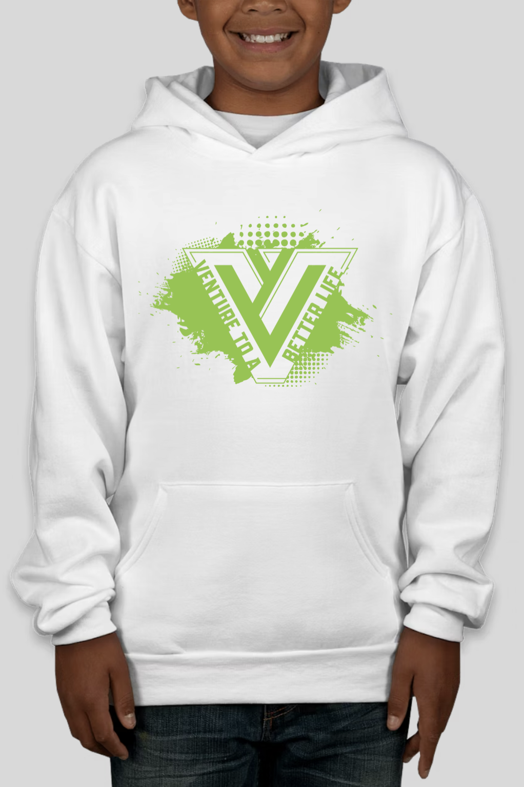 White Single Logo Hoodie 2026