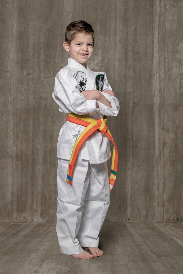 Orange-Yellow Belt Boy - Little Dragons (Ages 4-6)